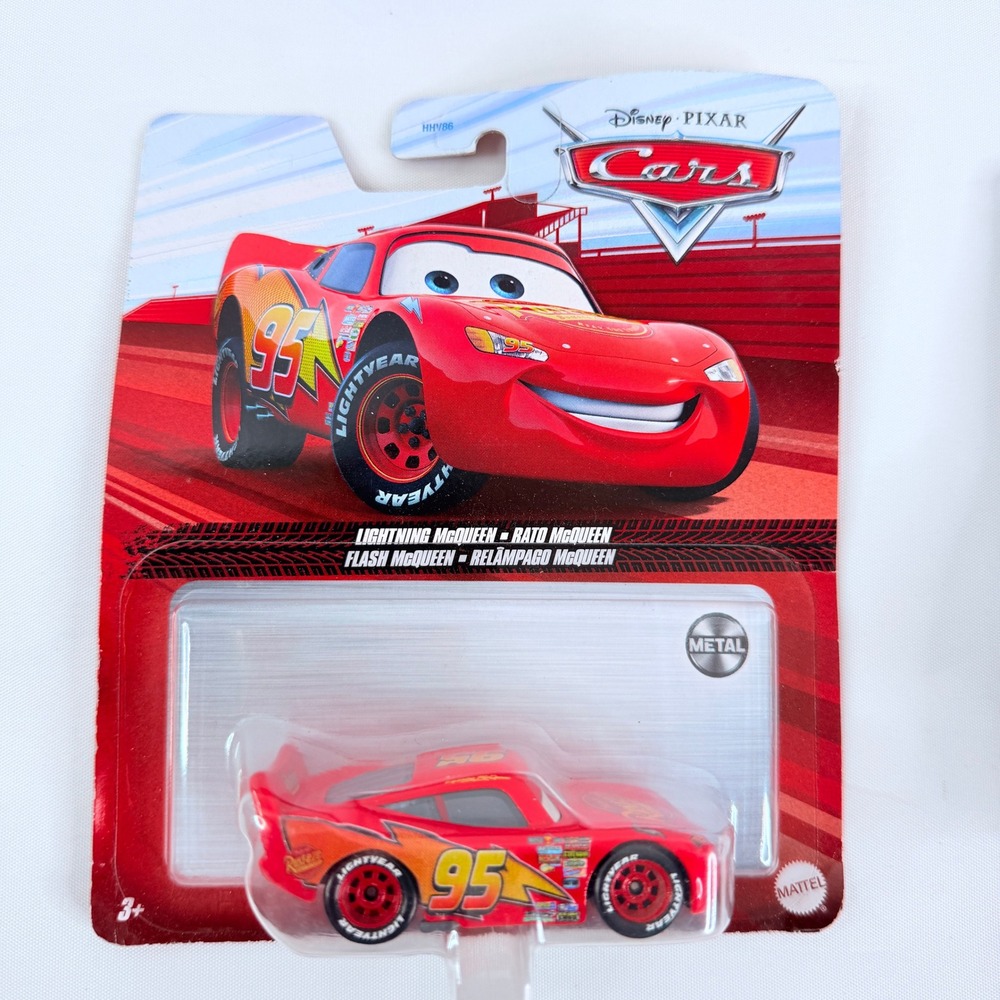 Disney Pixar Cars‎ Lightning McQueen Mattel Metal Diecast Red Race Car FLM26